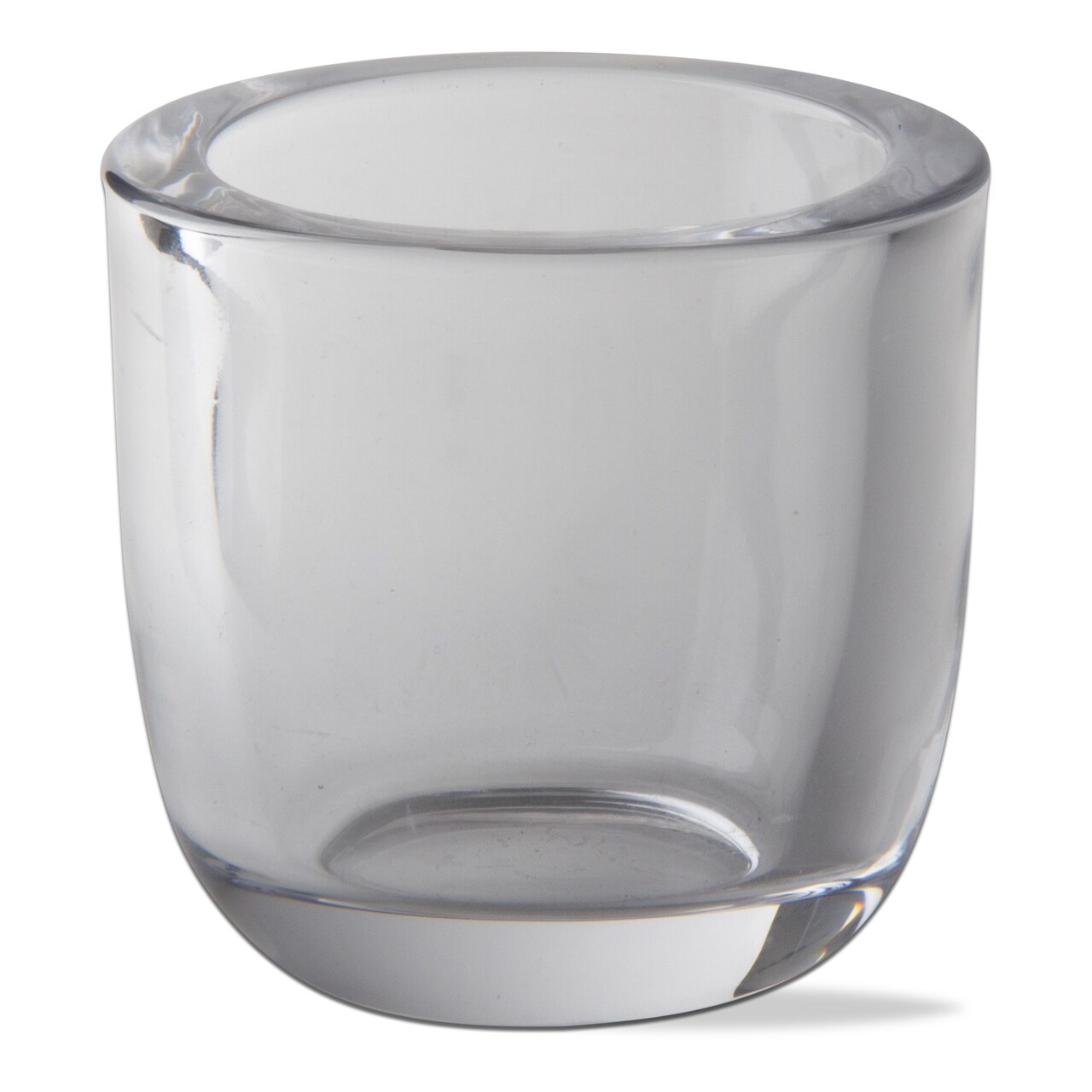 Classic Tealight Holder Clear Glass Candle Holder, 3.14L x 3.14W x 3.07H inches